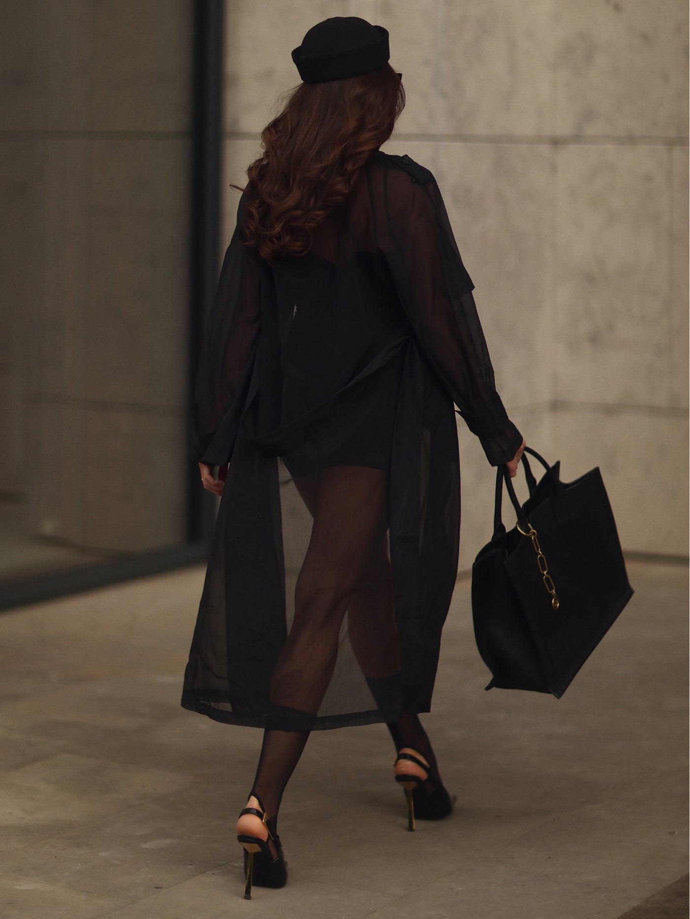 Тренч ADELE Black