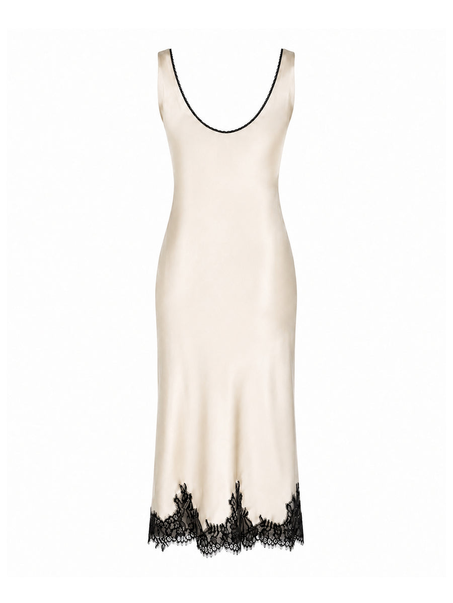 DARI Ivory Slip Dress