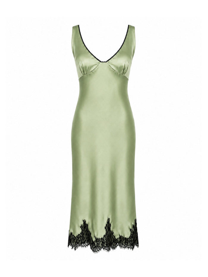 DARI Olive Slip Dress