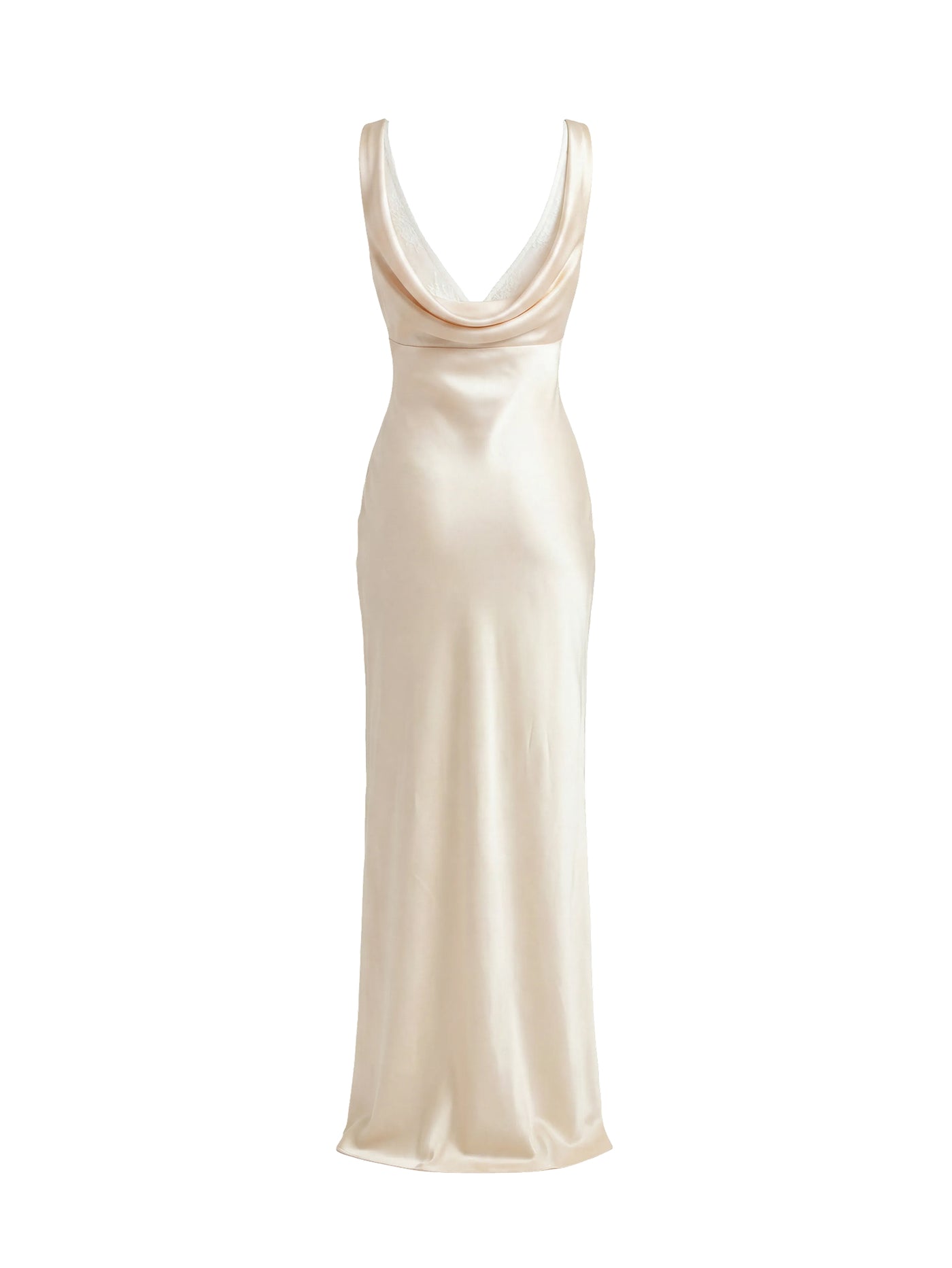 SLIP DRESS maxi Beige