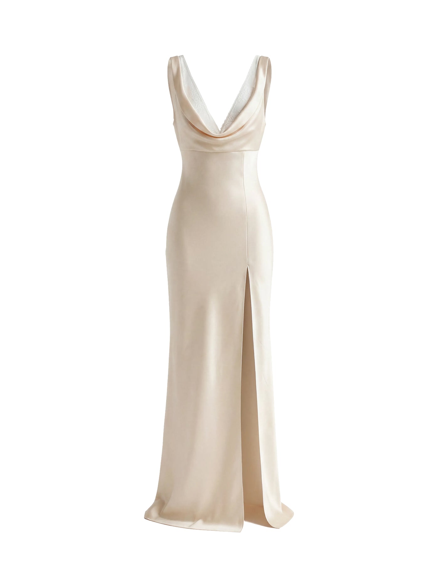 SLIP DRESS maxi Beige