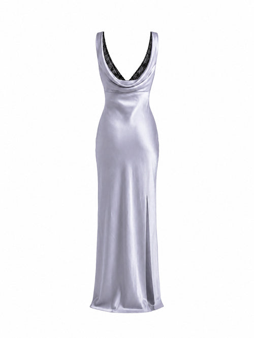 SLIP DRESS maxi Light Blue