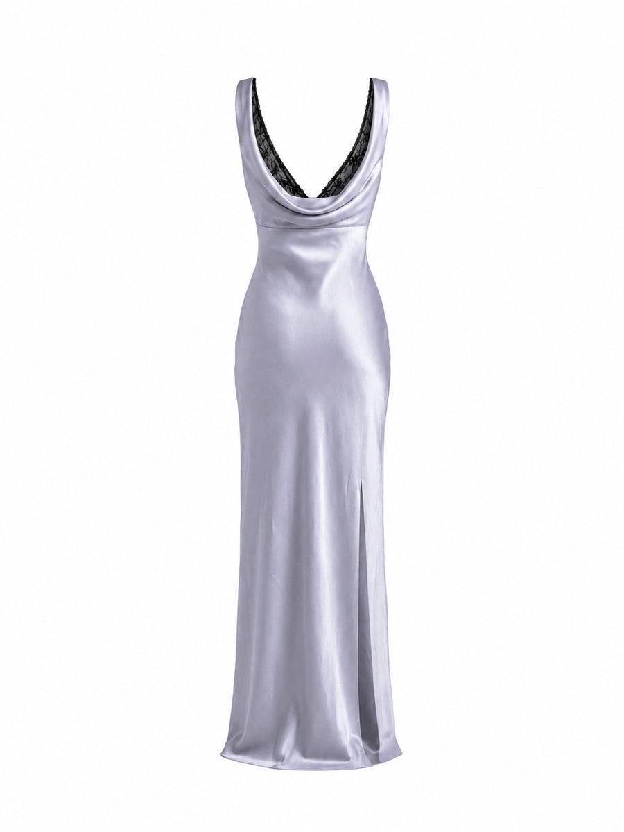 SLIP DRESS maxi Light Blue