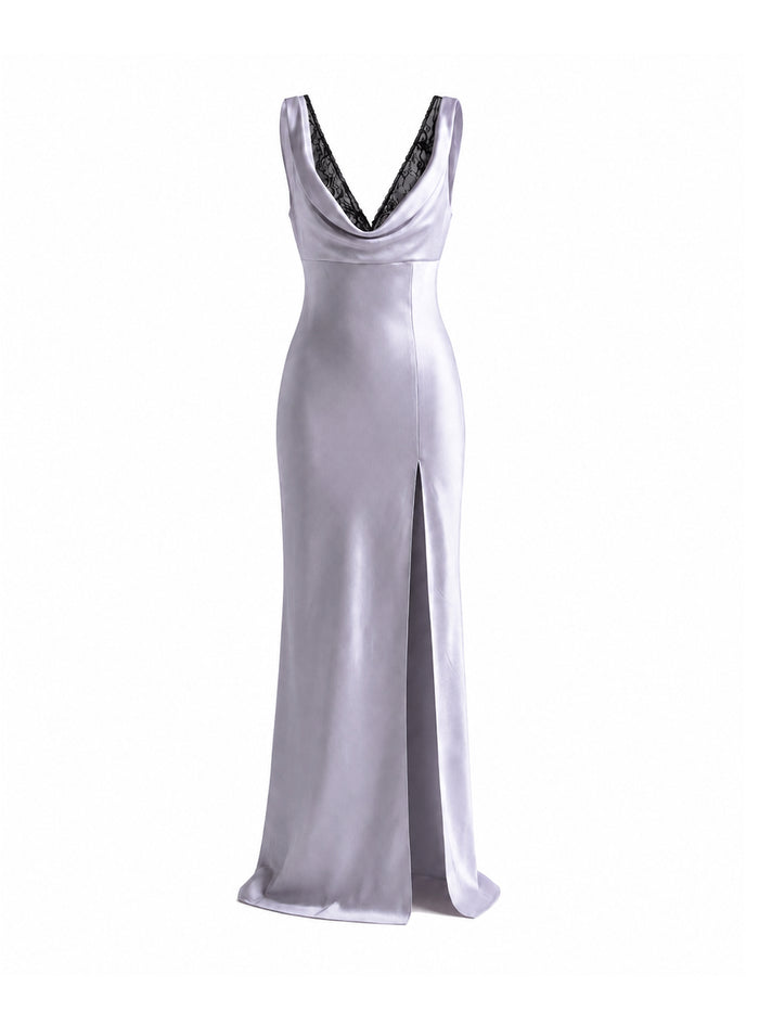 SLIP DRESS maxi Light Blue