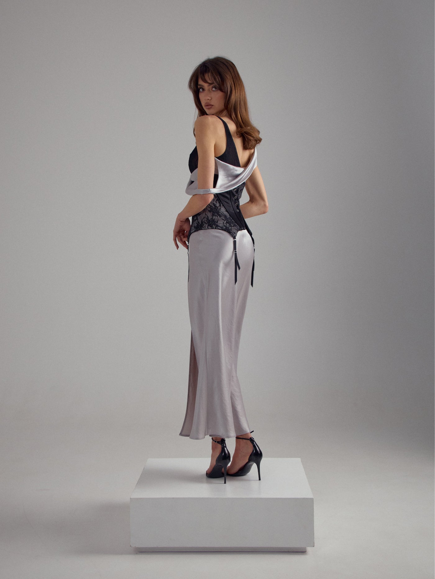 SLIP DRESS maxi Light Blue