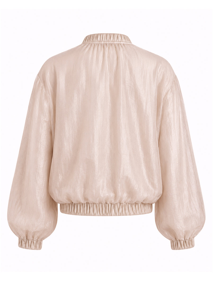Bomber Jacket Kim Beige