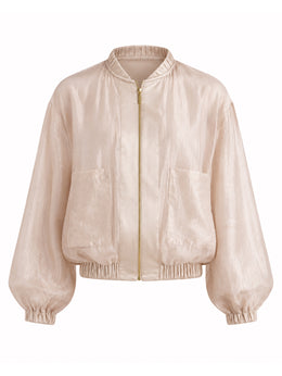Bomber Jacket Kim Beige