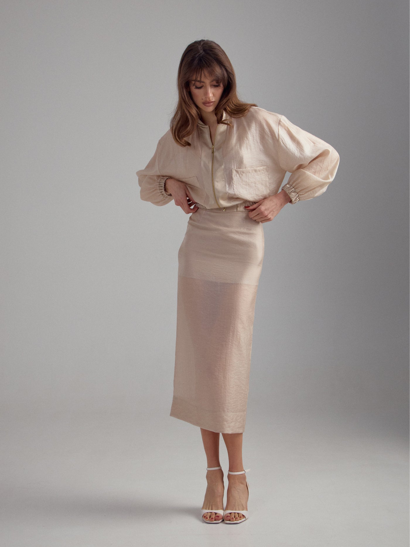 Kim Beige Skirt