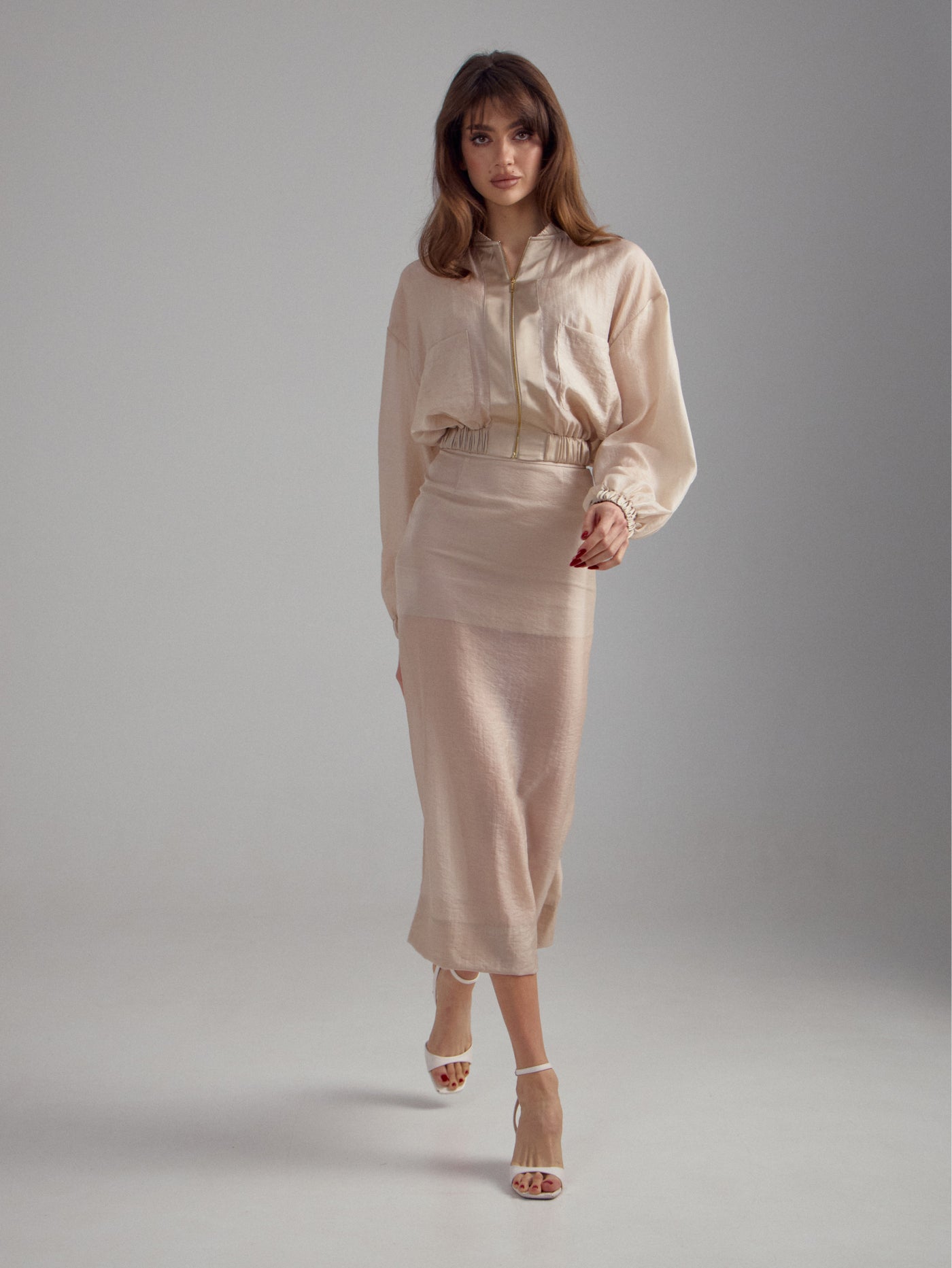 Kim Beige Skirt