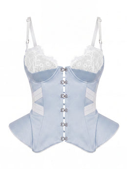 Corset MOLLY Blue&White
