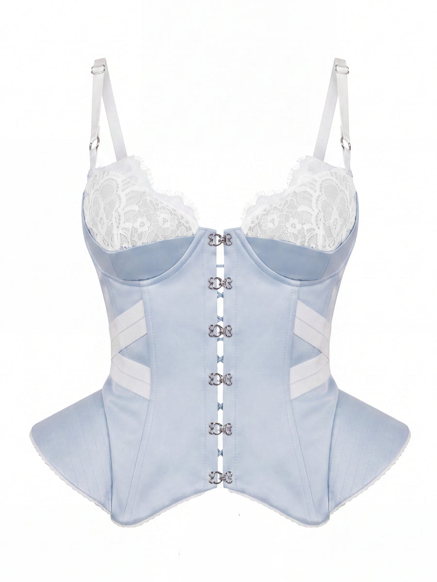 Corset MOLLY Blue&White