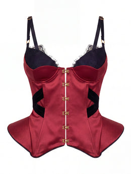 MOLLY Burgundy Corset