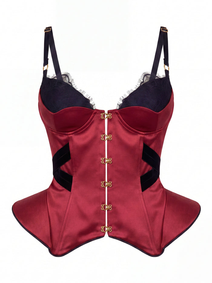 MOLLY Burgundy Corset