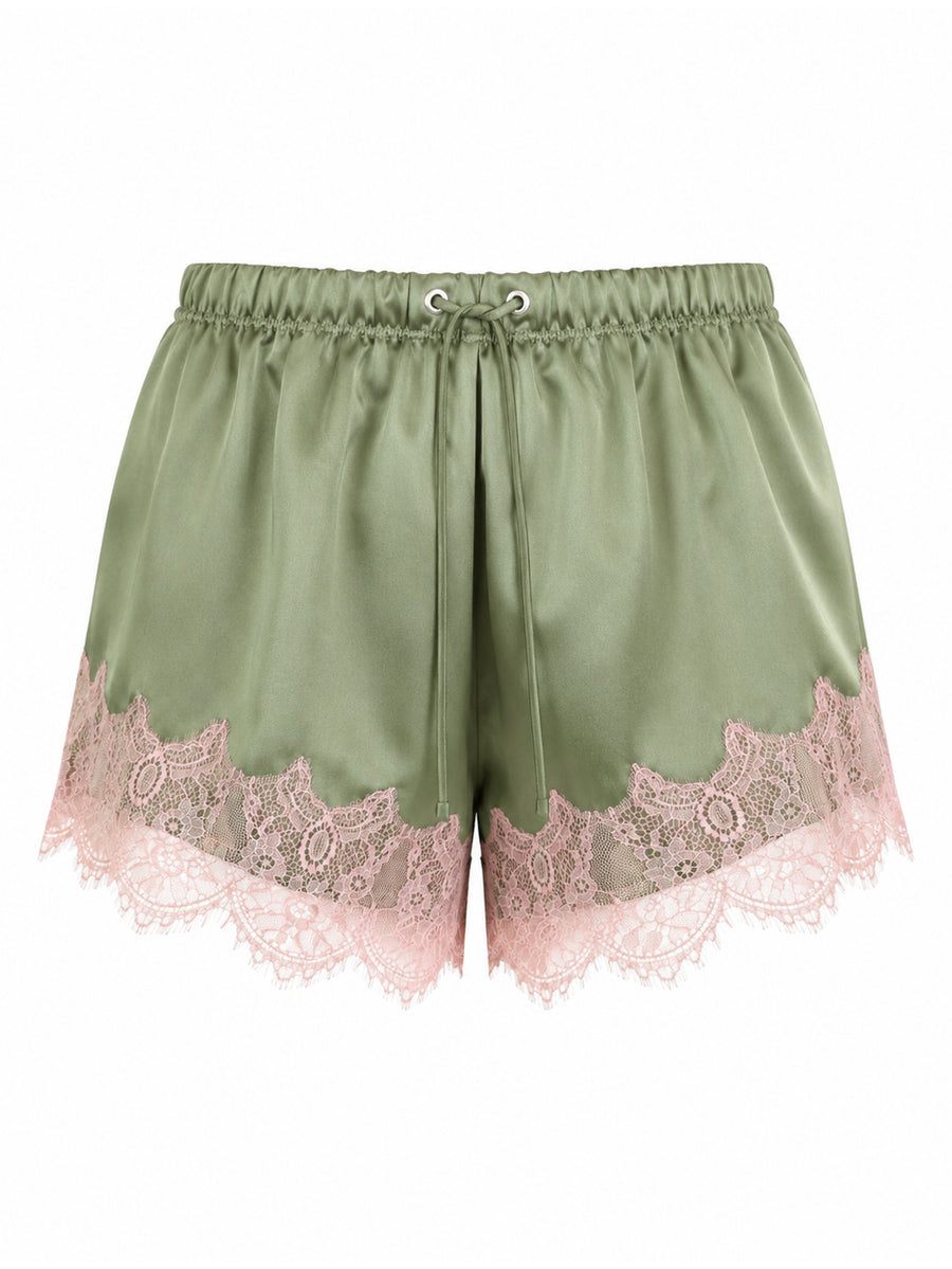 Loren Olive Shorts