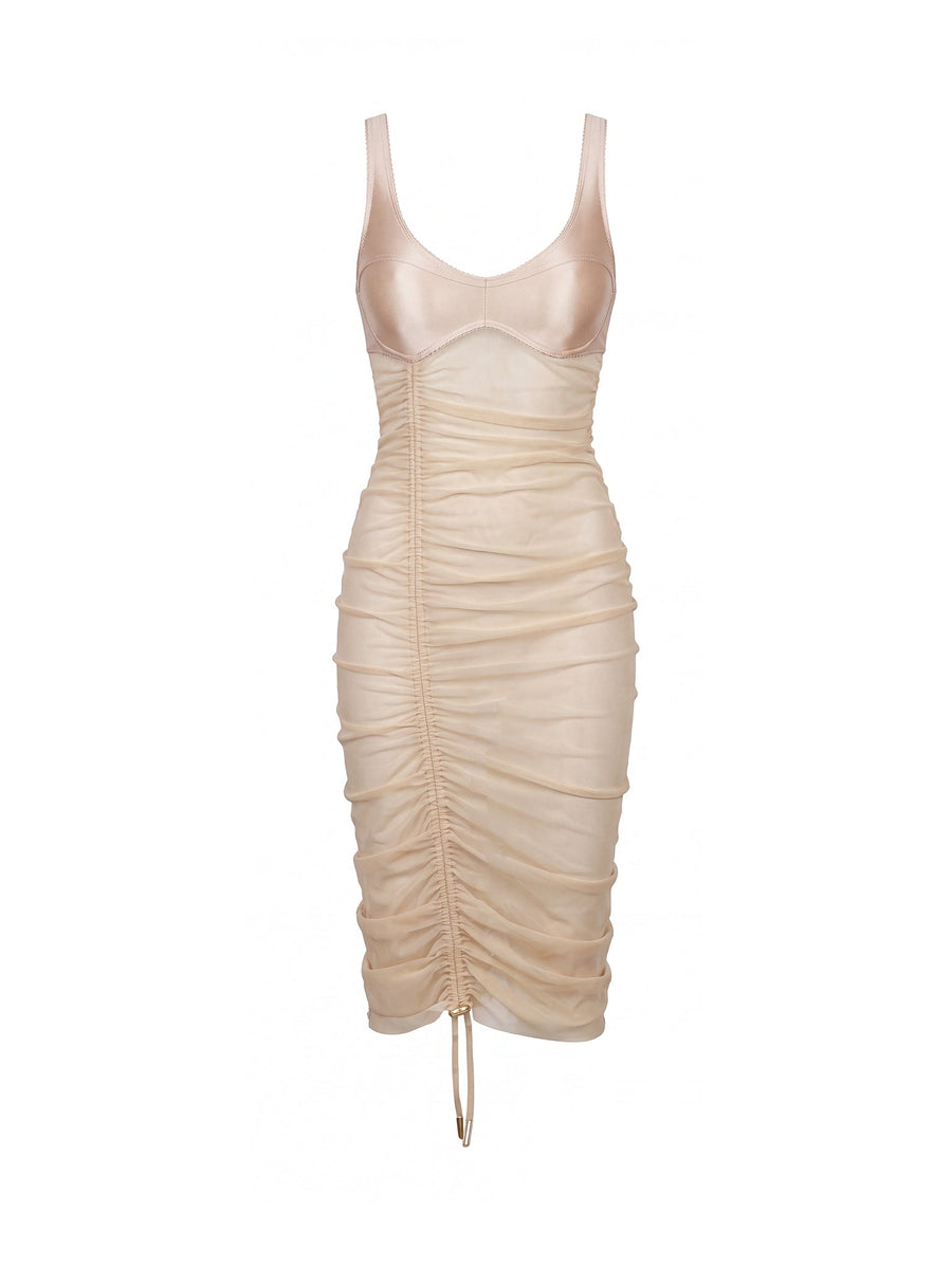MILA Mesh Dress Midi