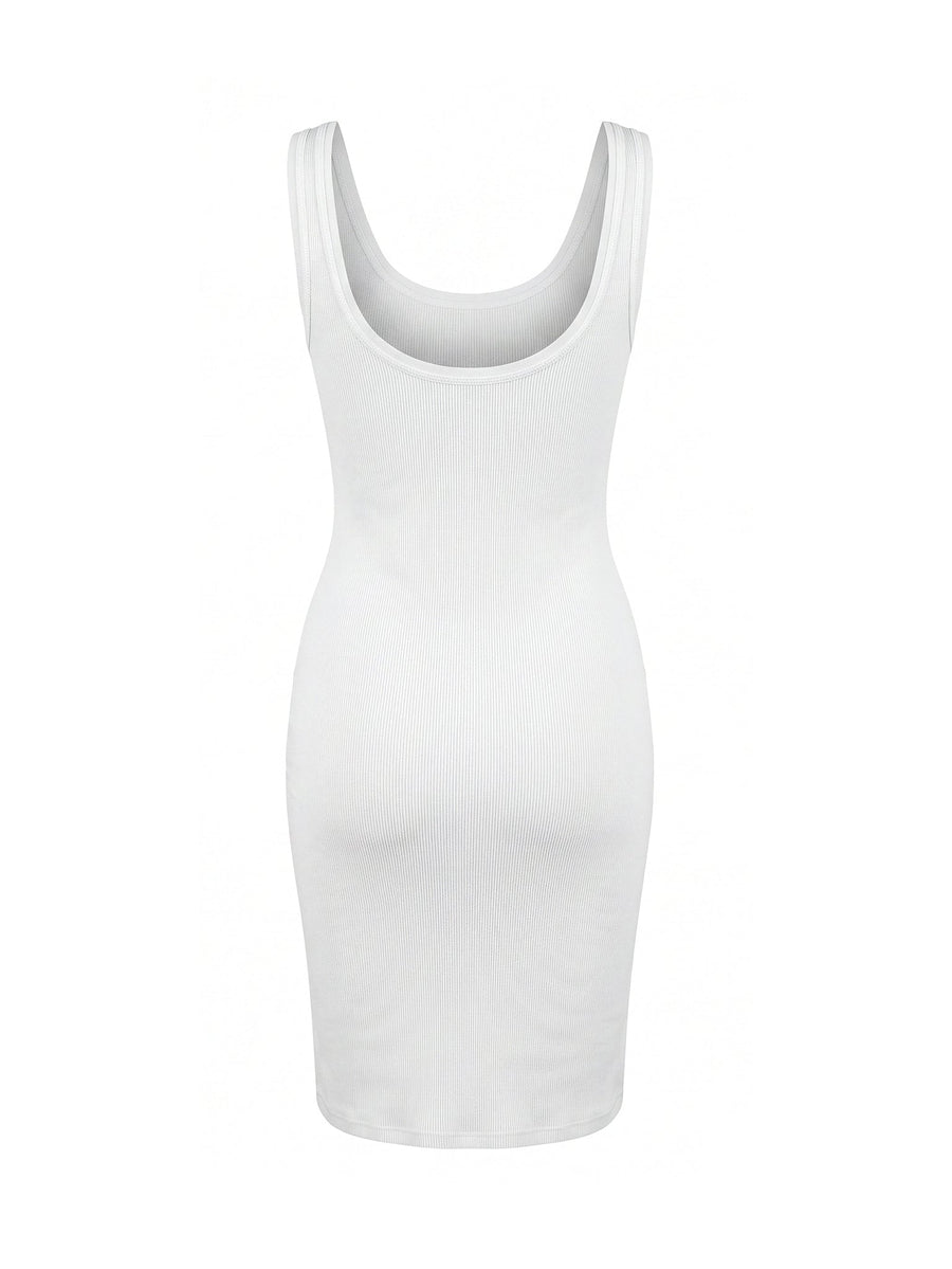 MILA Tank Dress Ivory Midi