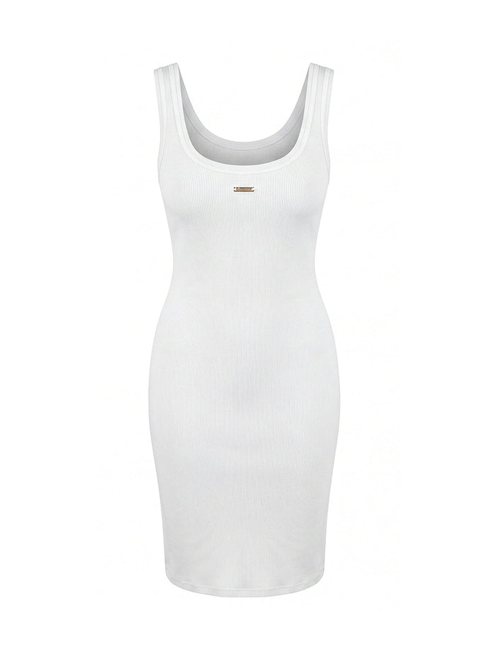 MILA Tank Dress Ivory Midi