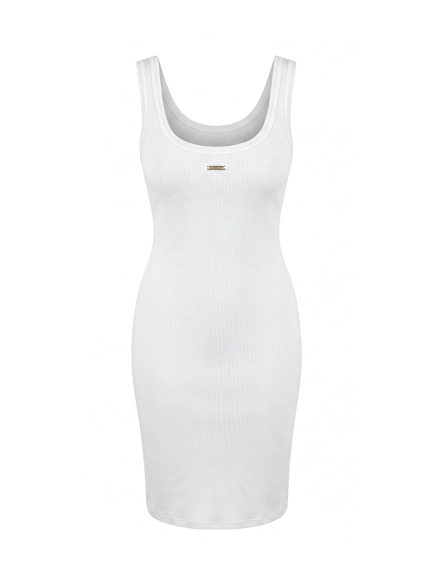 MILA Tank Dress Ivory Midi