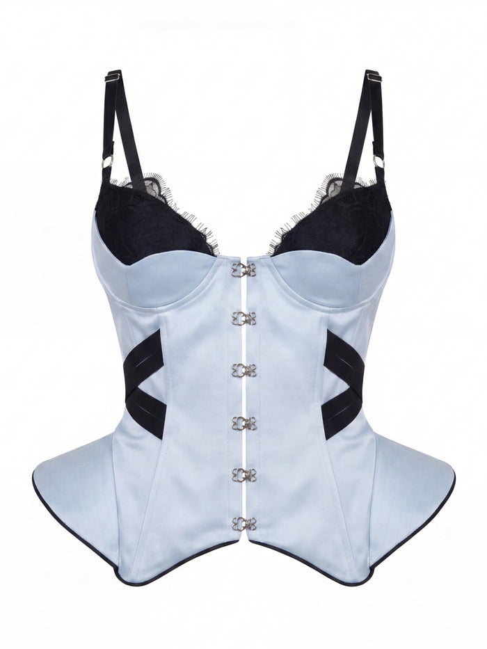 Corset MOLLY Blue&Black
